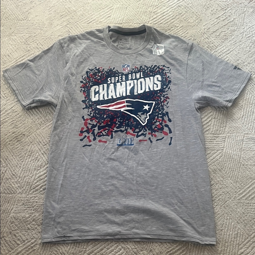 Men’s New England Patriots Super Bowl Champions Gray T-Shirt